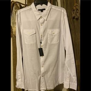 John Varvatos Men Long Sleeve Button Shirt Large